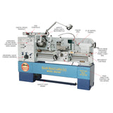 Call-outs of the various features of the 16" x 40" Lathe 440V with DRO