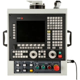 A close up of the Fagor 8055i control panel 