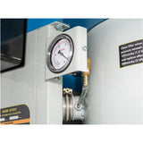The pressure gauge that displays vacuum pressure which indicates when filter and collection bags need to be cleaned or replaced