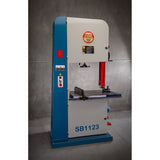 The SB1123 24" Bandsaw in an industrial setting.